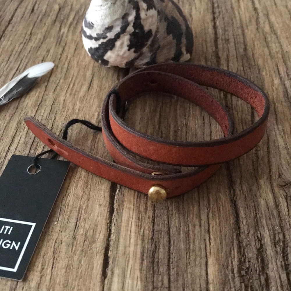 Double Wrap Leather Bracelet
